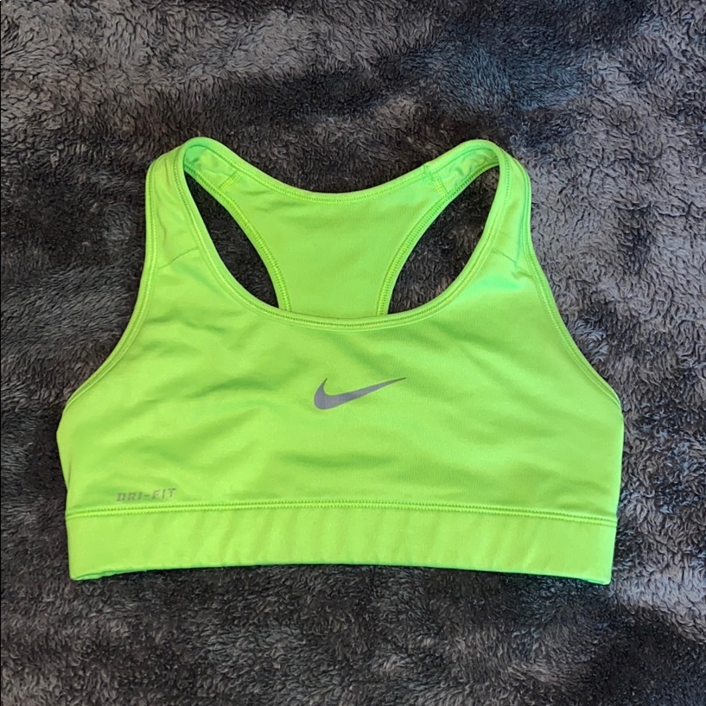 Woman’s Nike Pro Neon Green Sports Bra